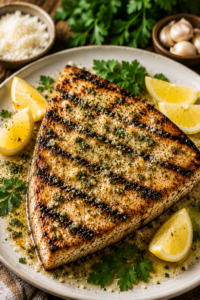 Garlic Parmesan Swordfish