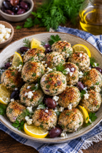 Greek Chicken Meatballs