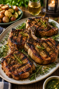 Grilled Herb Pork Chops