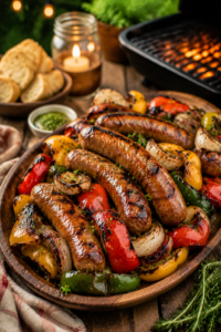 Grilled Sausage and Peppers