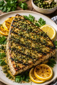 Herb Crusted Swordfish