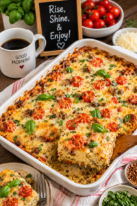 Italian Hashbrown Breakfast Casserole