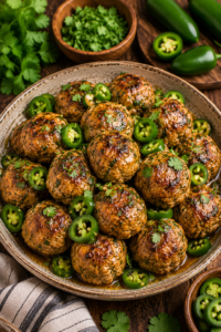 Jalapeño Chicken Meatballs