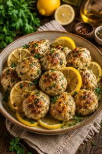 Lemon Herb Chicken Meatballs