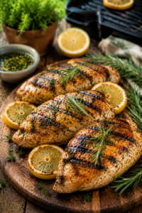 Lemon Herb Grilled Chicken Breasts