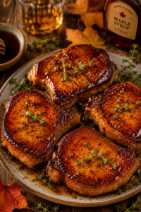 Maple Glazed Pork Chops