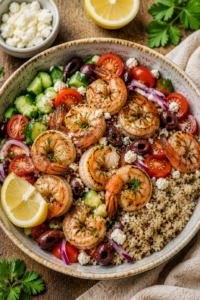 Mediterranean Shrimp Bowls
