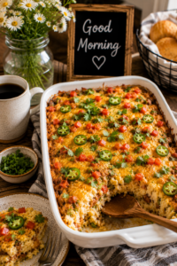 Mexican Hashbrown Breakfast Casserole