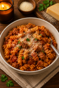 Microwave Sausage Pasta