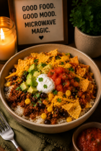 Microwave Taco Bowl