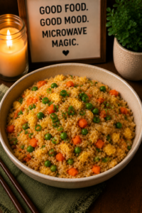 Microwave Veggie Fried Rice