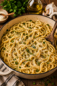 One-Pot Garlic Herb Pasta