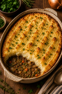 Onion Herb Shepherd’s Pie