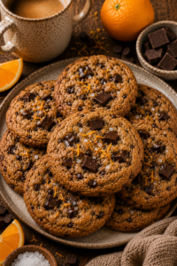 Orange Chocolate Brown Butter Cookies