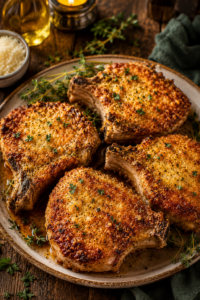 Parmesan Crusted Pork Chops