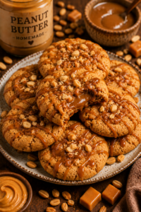 Peanut Butter Caramel Cookies