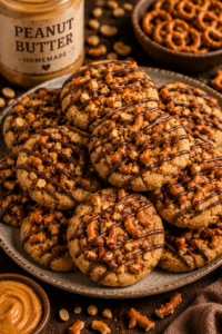 Peanut Butter Pretzel Cookies