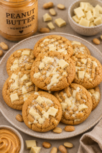 Peanut Butter White Chocolate Cookies