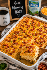 Ranch Hashbrown Breakfast Casserole