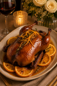Roast Duck with Orange Glaze