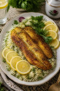 Sabzi Polo with Fish