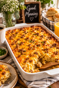 Sausage Hashbrown Breakfast Casserole