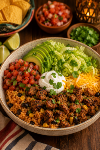 Sausage Taco Bowls