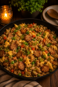 Sausage and Egg Fried Rice