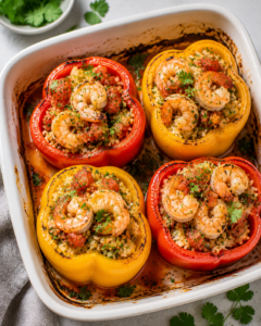 Shrimp Stuffed Bell Peppers