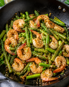 Shrimp and Asparagus Stir Fry