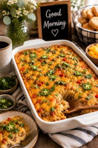 Southwest Hashbrown Breakfast Casserole