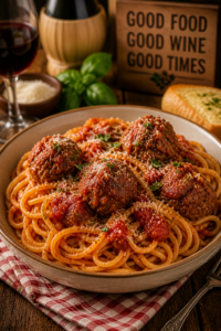 Spaghetti and Meatballs