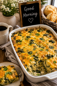 Spinach and Cheese Hashbrown Casserole