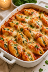 Spinach and Ricotta Stuffed Shells