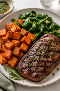 Steak and Sweet Potato Plate