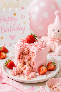 Strawberry Smash Cake