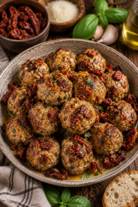 Sun-Dried Tomato Chicken Meatballs