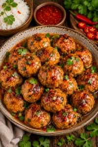 Sweet Chili Chicken Meatballs