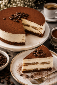 Tiramisu No Bake Cheesecake