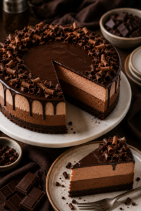 Triple Chocolate Cheesecake