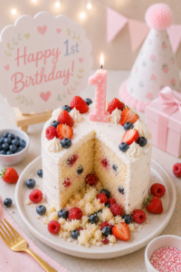 Vanilla Yogurt Smash Cake