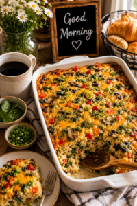 Veggie Hashbrown Breakfast Casserole