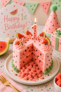 Watermelon Smash Cake