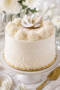 White Coconut Celebration Cake