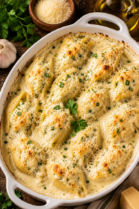 White Sauce Ricotta Shells