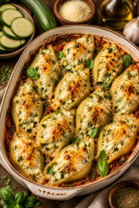Zucchini Ricotta Stuffed Shells