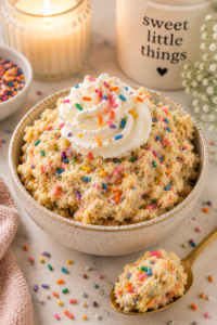Birthday Cake Cookie Dough for One