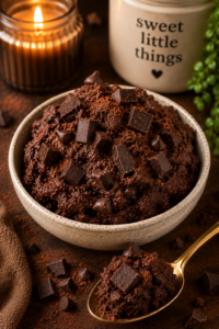 Brownie Batter Cookie Dough for One