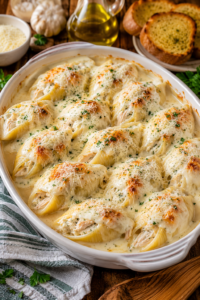 Chicken Alfredo Stuffed Shells