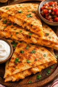 Classic Cheesy Chicken Quesadilla